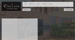 Desktop Screenshot of enclaveatcoppercreek.com